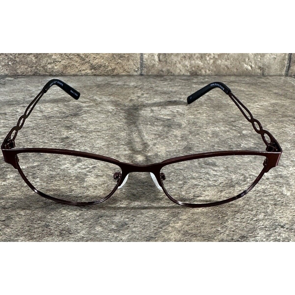 Modern Times GRACEFUL Matte Burgundy Metal Eyeglasses Frames 53-16-135mm